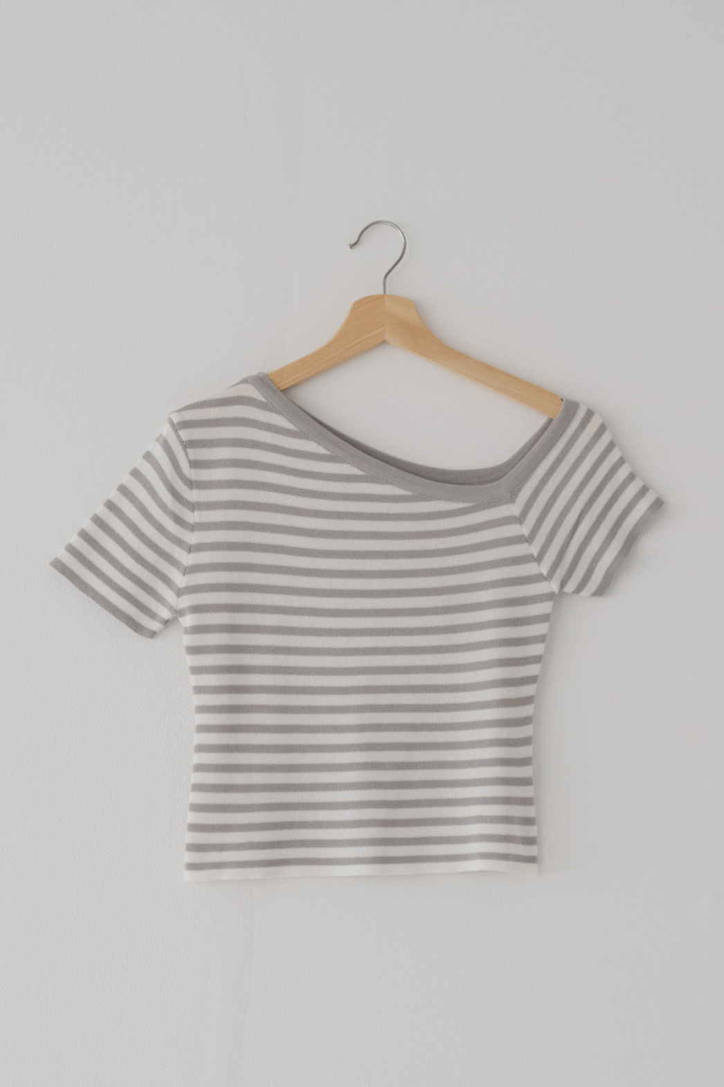 【SALE】アシンメトリボーダートップス