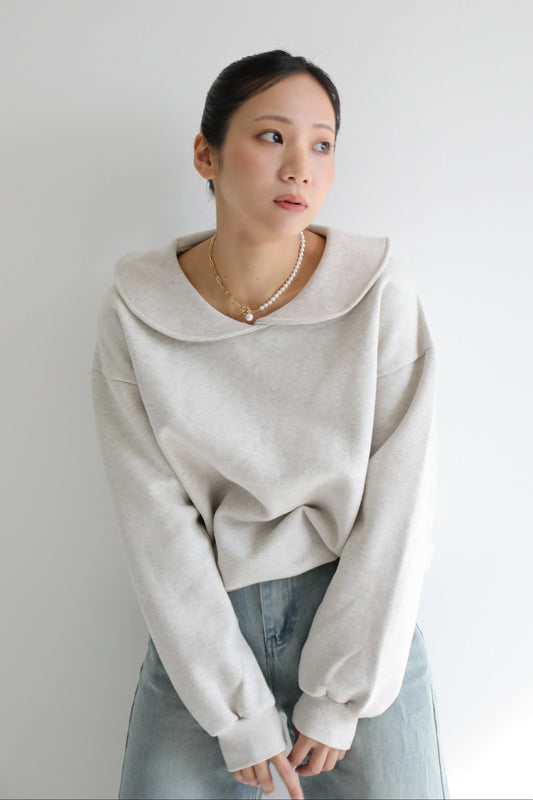 まるえり裏起毛スウェット