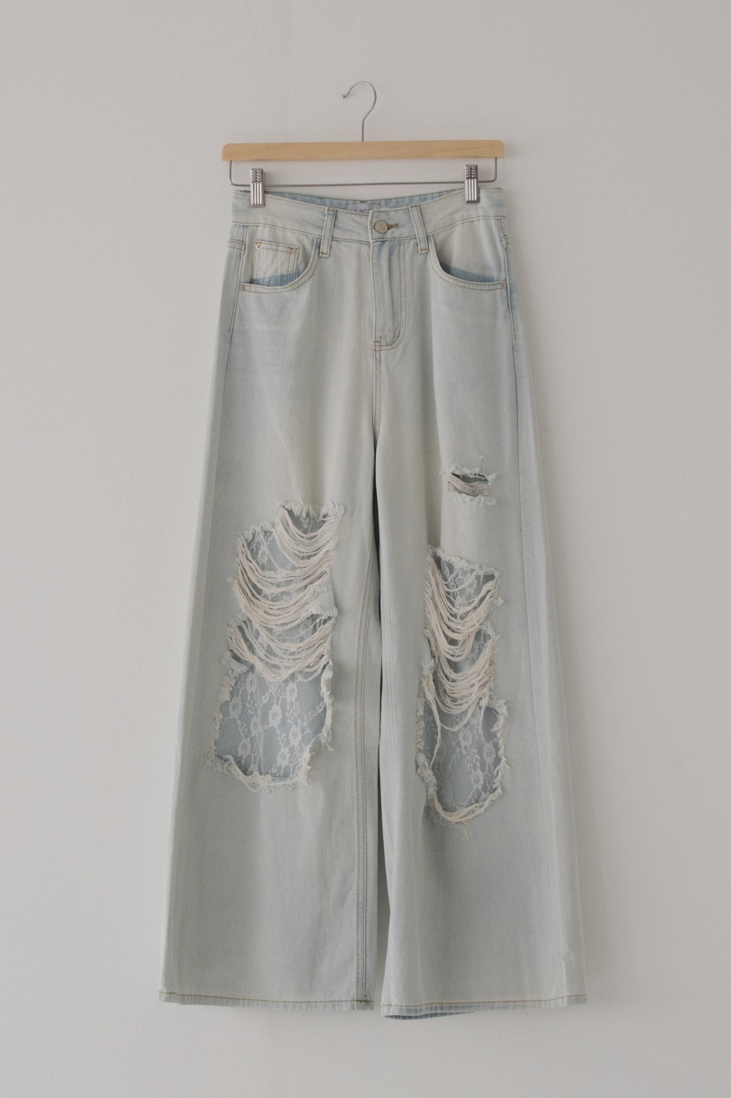 【SALE】レースクラッシュデニム