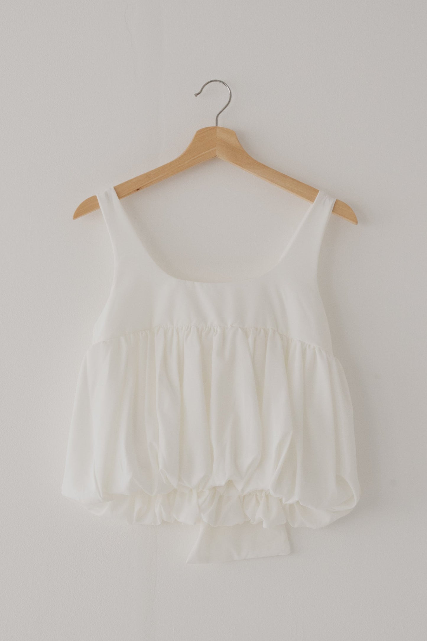【SALE】バックリボンギャザートップス