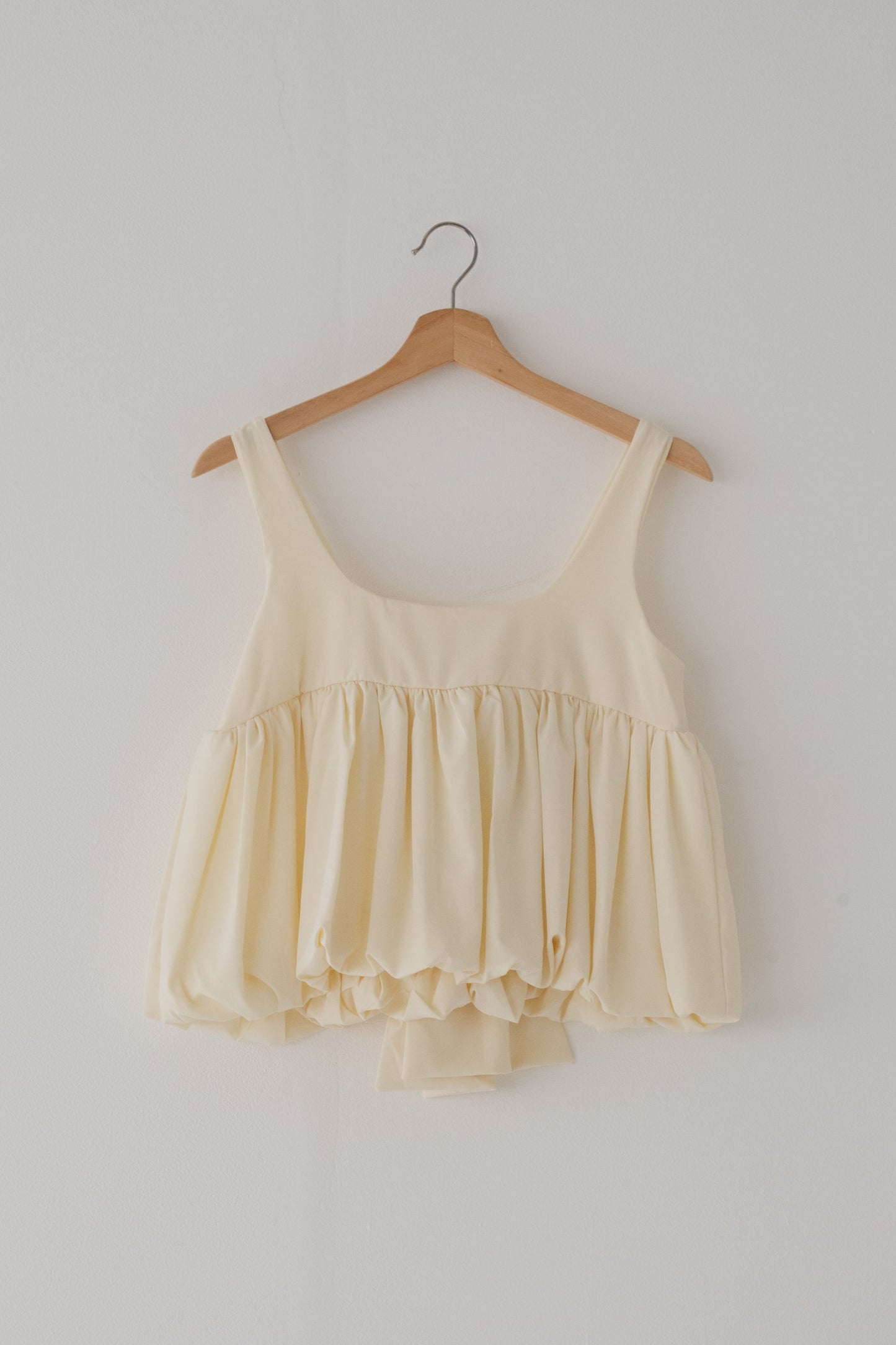 【SALE】バックリボンギャザートップス