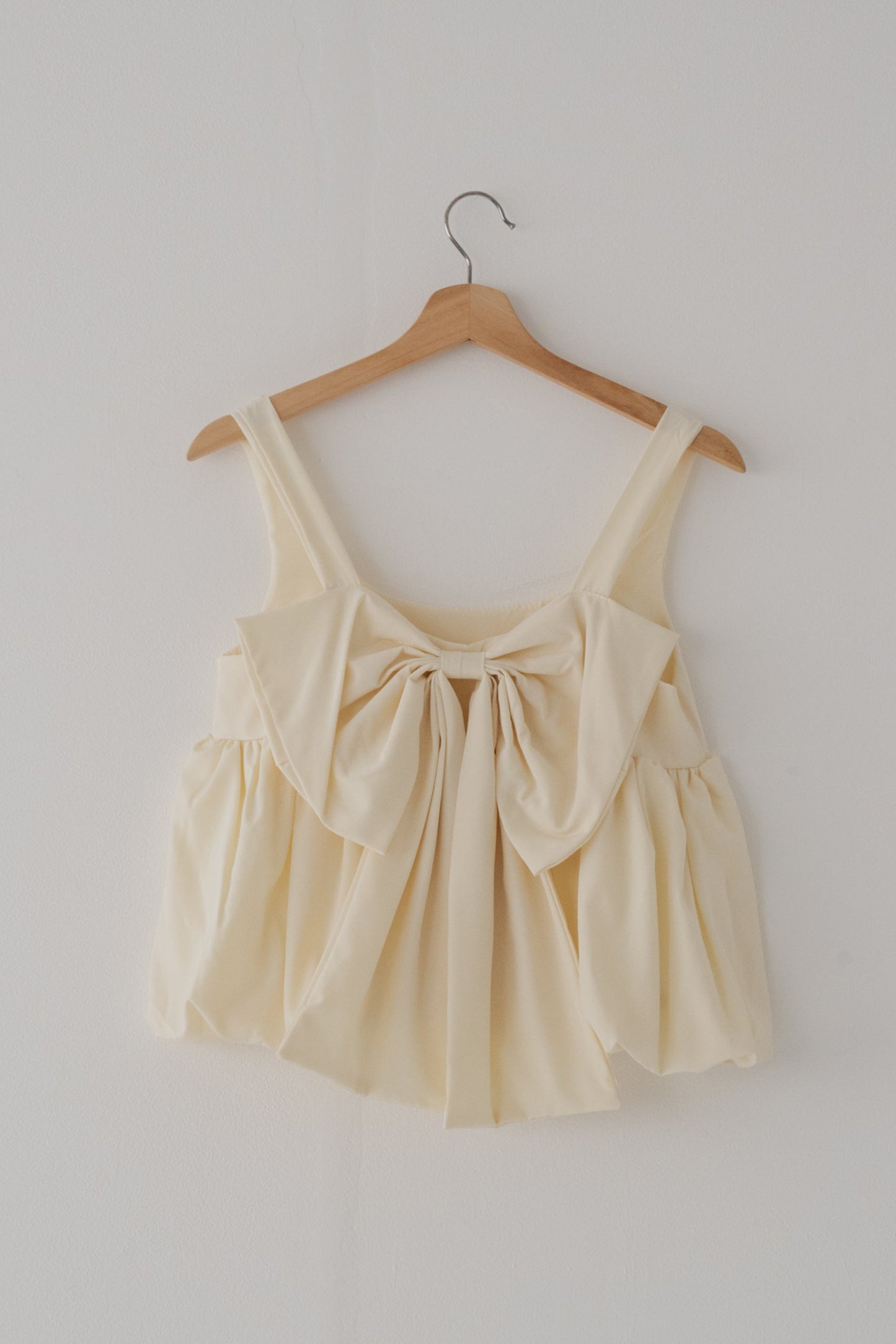 【SALE】バックリボンギャザートップス