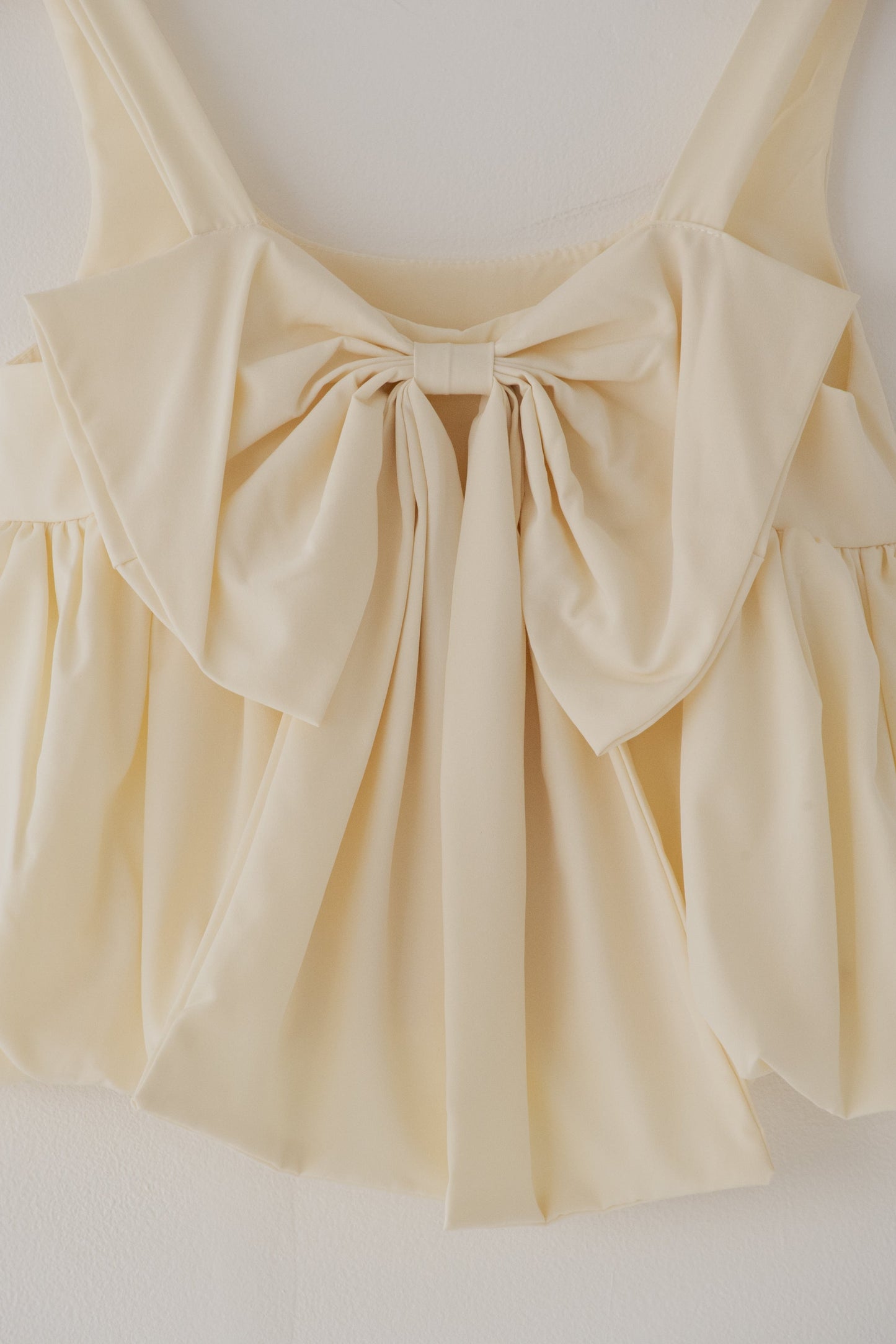 【SALE】バックリボンギャザートップス