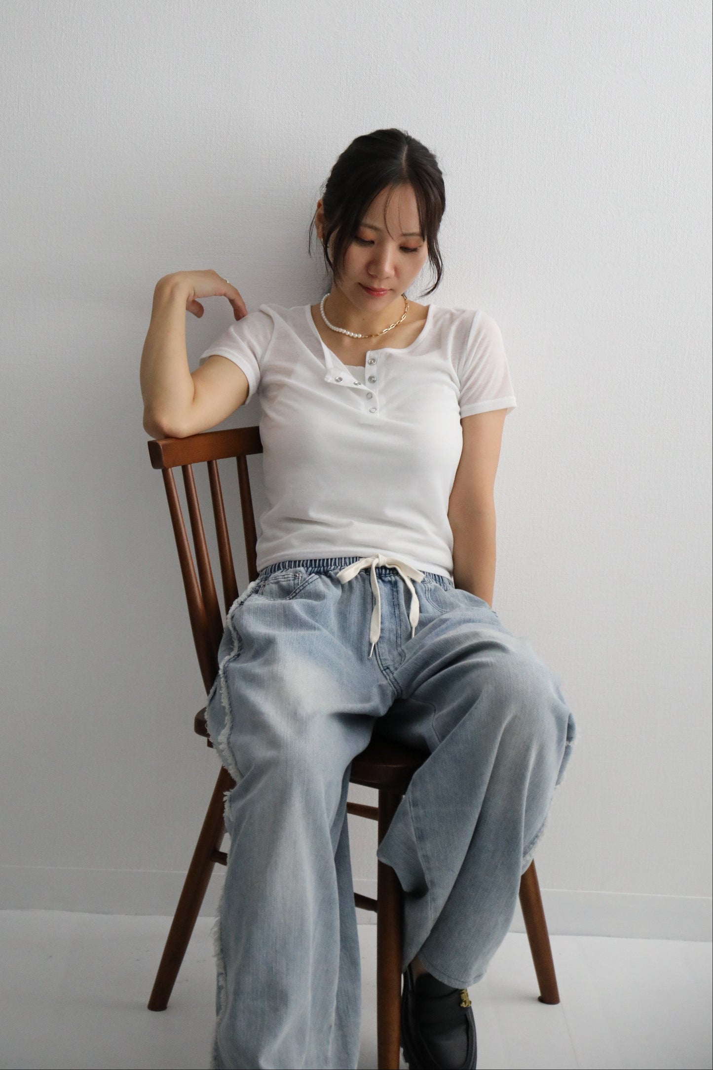 【単品】シアーコンパクトTシャツ