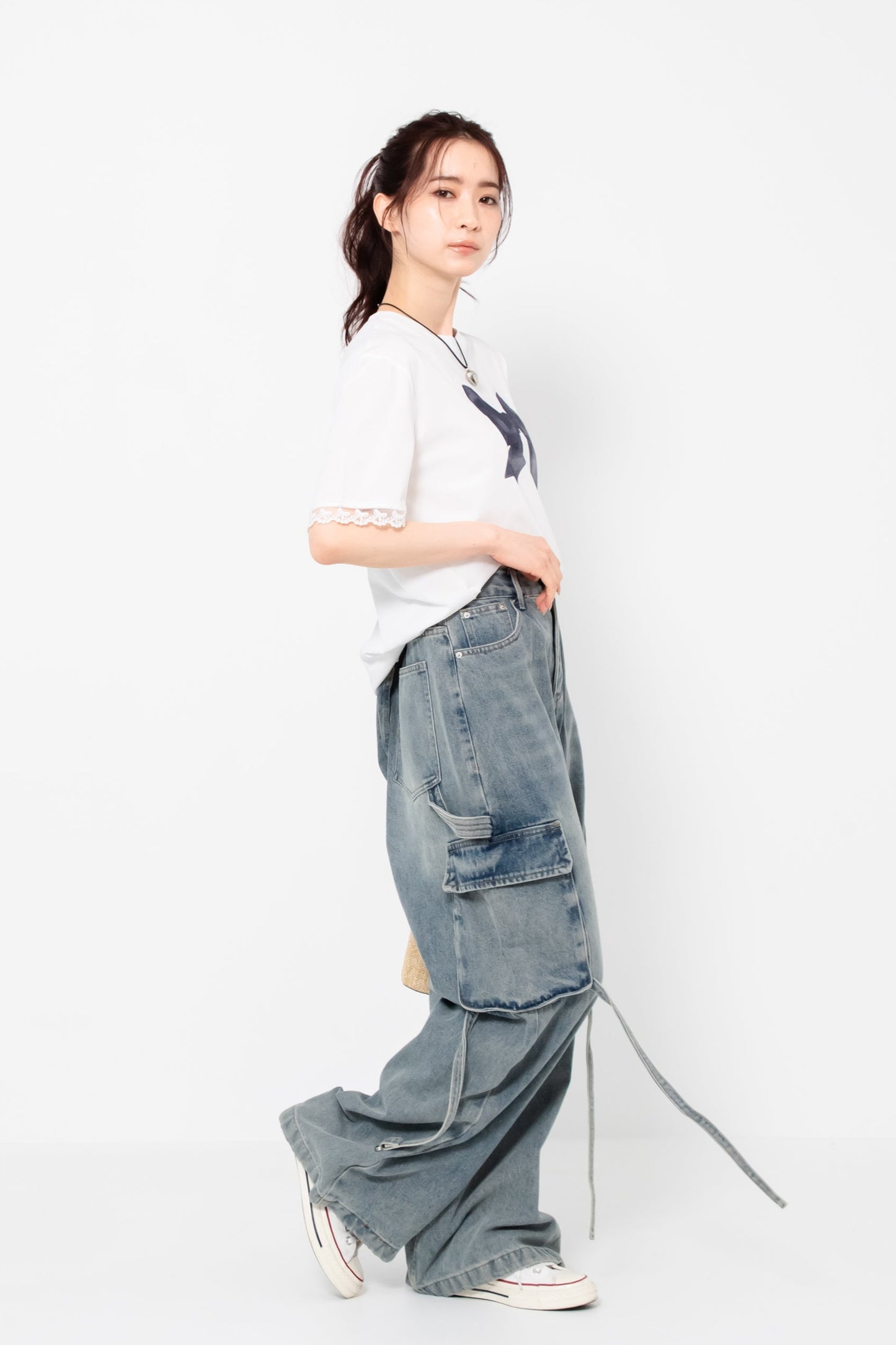 カーゴデニムパンツ