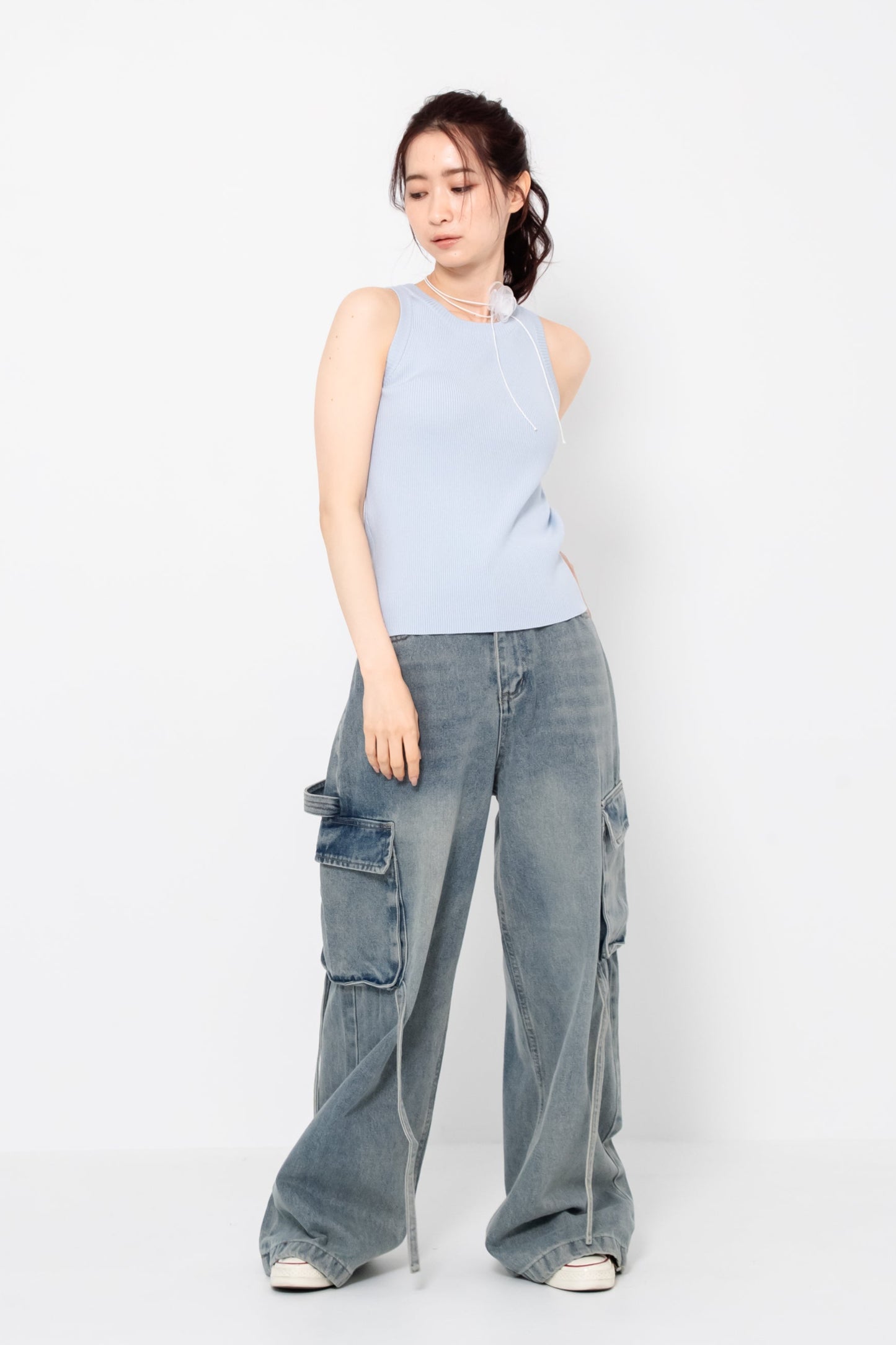 【SALE】ニットノースリーブ