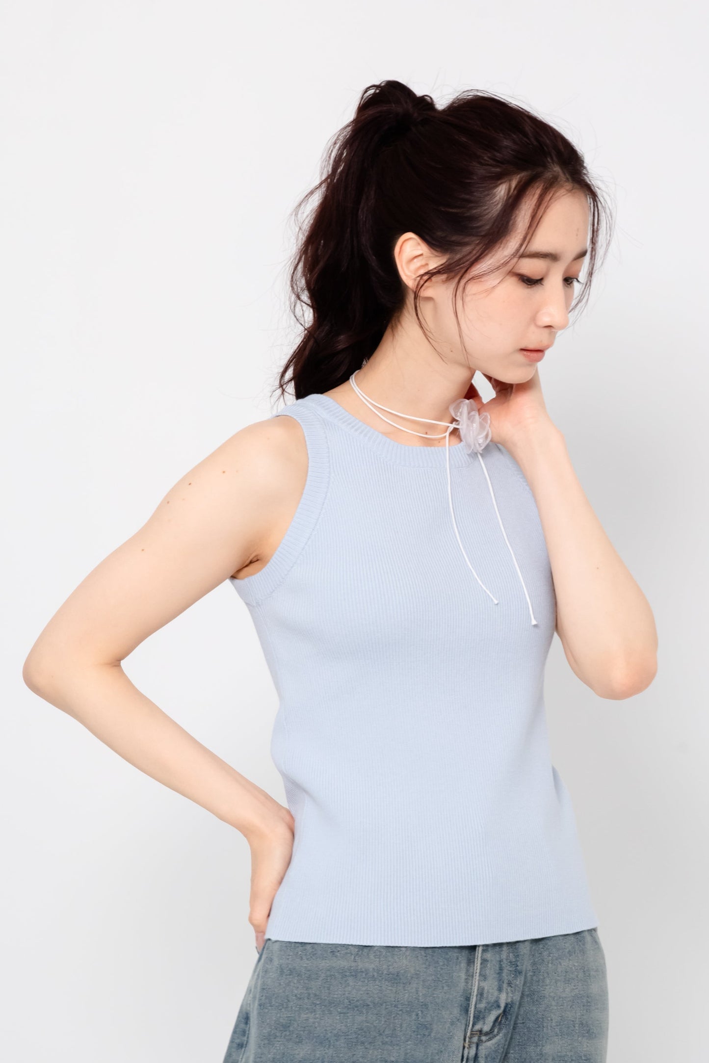 【SALE】ニットノースリーブ