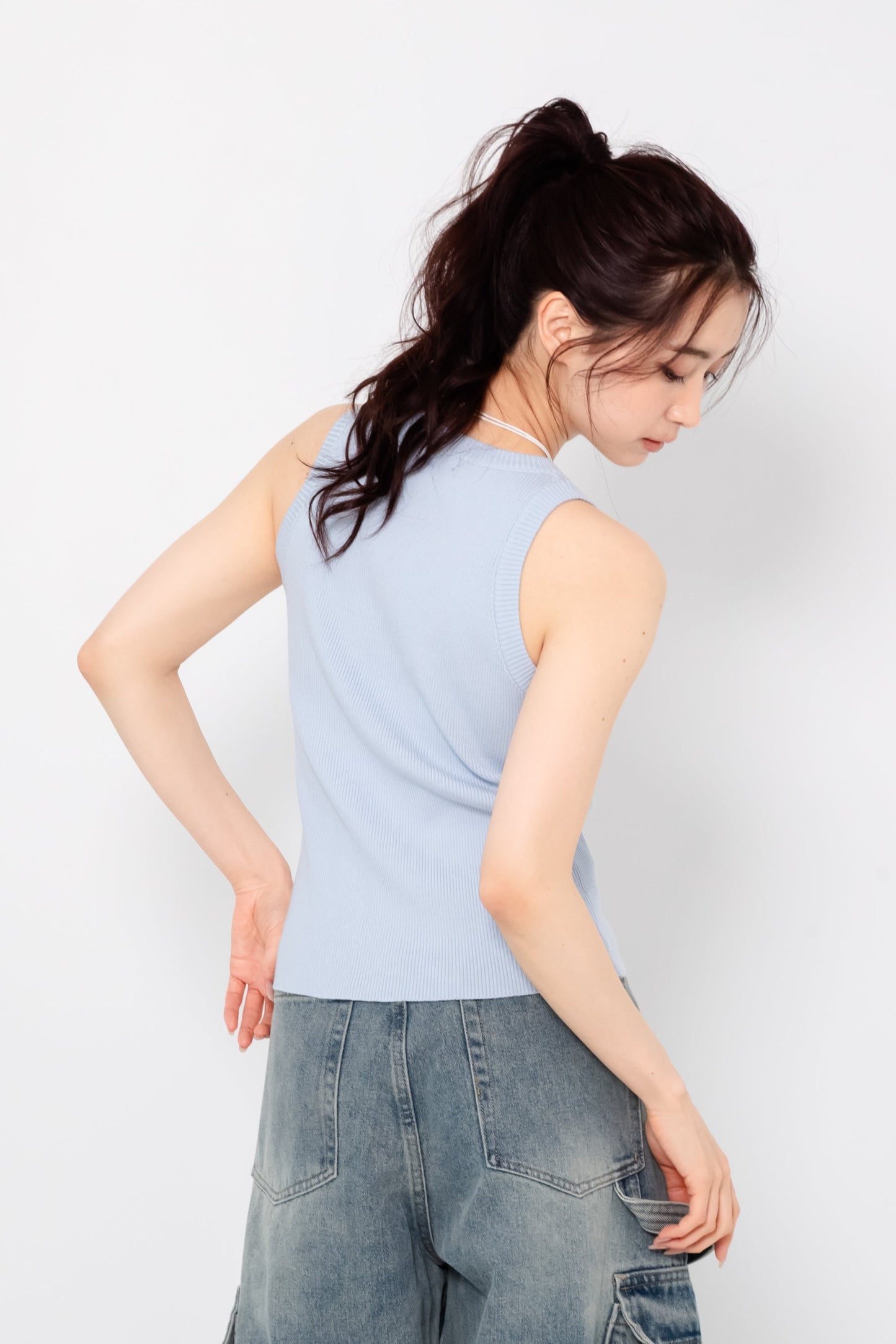 【SALE】ニットノースリーブ
