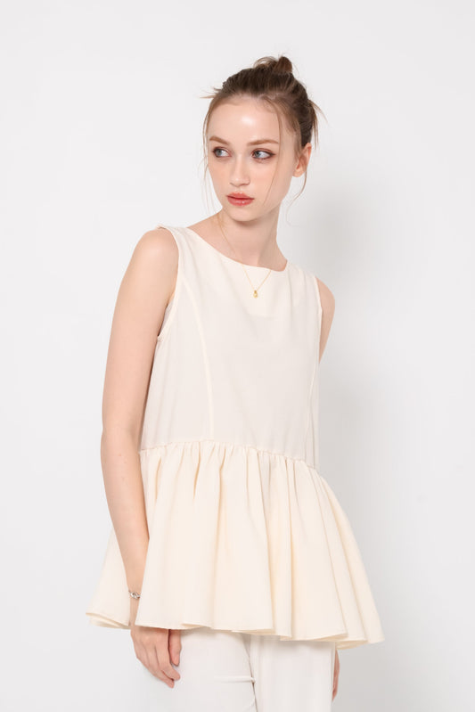 【SALE】バックリボンフレアブラウス