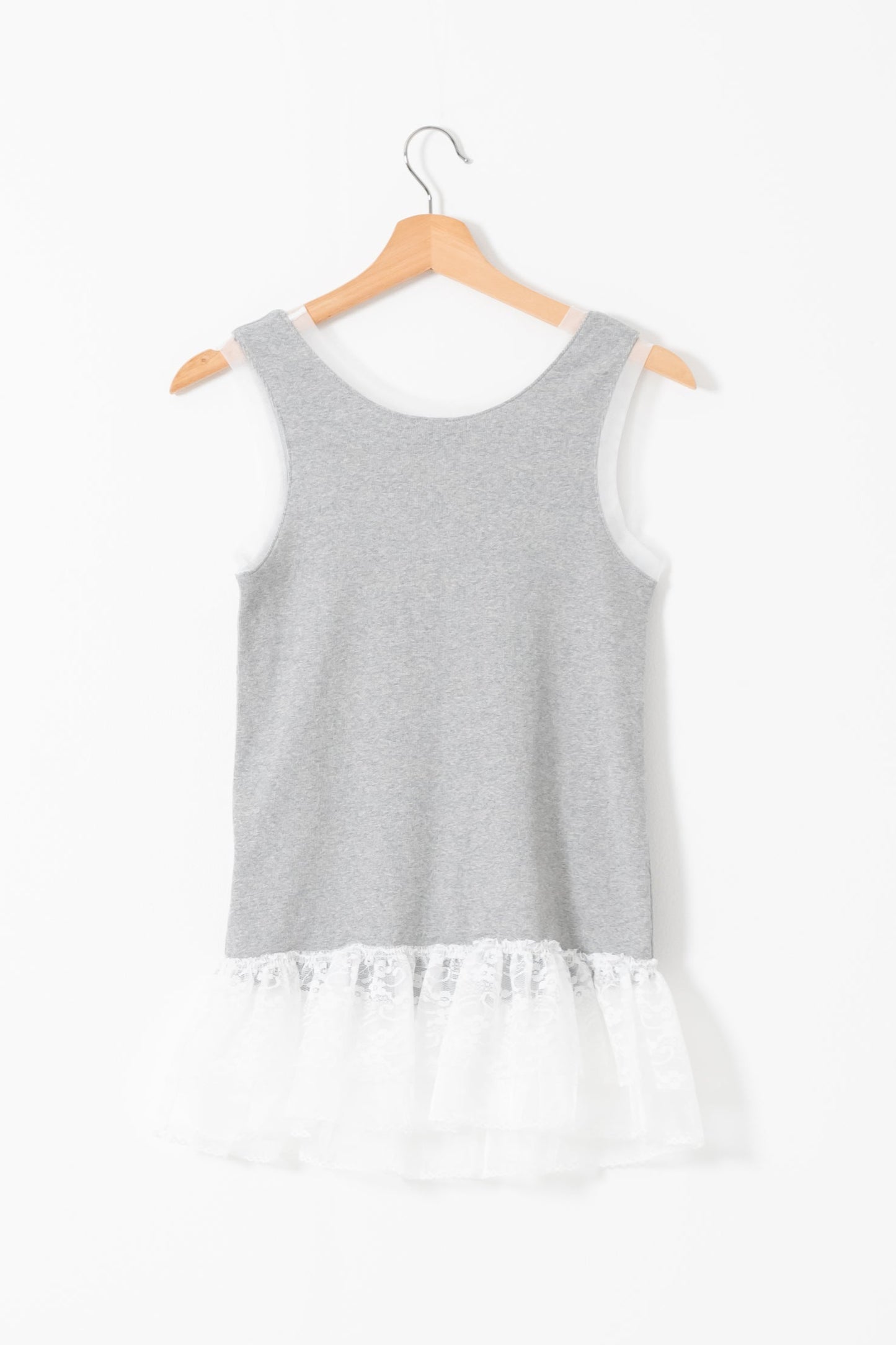 【SALE】二段レースフリルノースリーブ