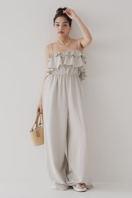 フリルキャミジャンプスーツ