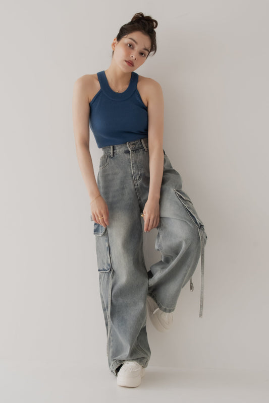 【SALE】カーゴデニムパンツ