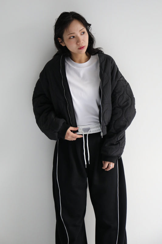 キルティングクロップパディングブルゾン