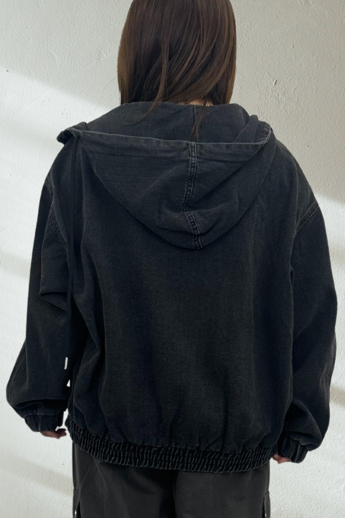 【くぅちゃんコラボアイテム】ルーズフィット ユニセックスデニムジャケット