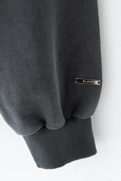 【くぅちゃんコラボアイテム】ウォッシュブラックユニセックスフーディー　