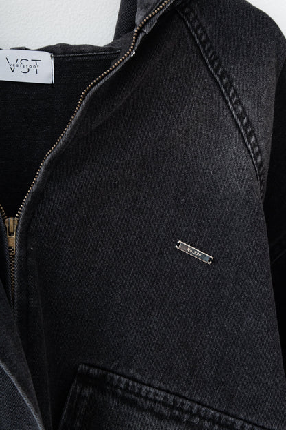 【くぅちゃんコラボアイテム】ルーズフィット ユニセックスデニムジャケット