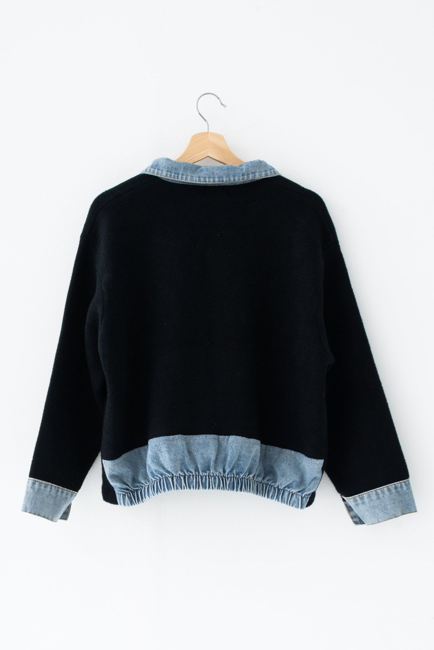 ミックスデニムソフトボアジャケット