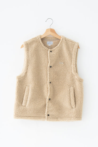 【くぅちゃんコラボアイテム】カジュアルユニセックスボアベスト