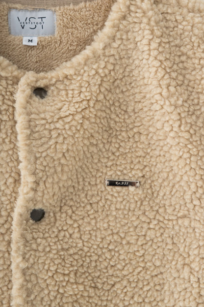 【くぅちゃんコラボアイテム】カジュアルユニセックスボアベスト