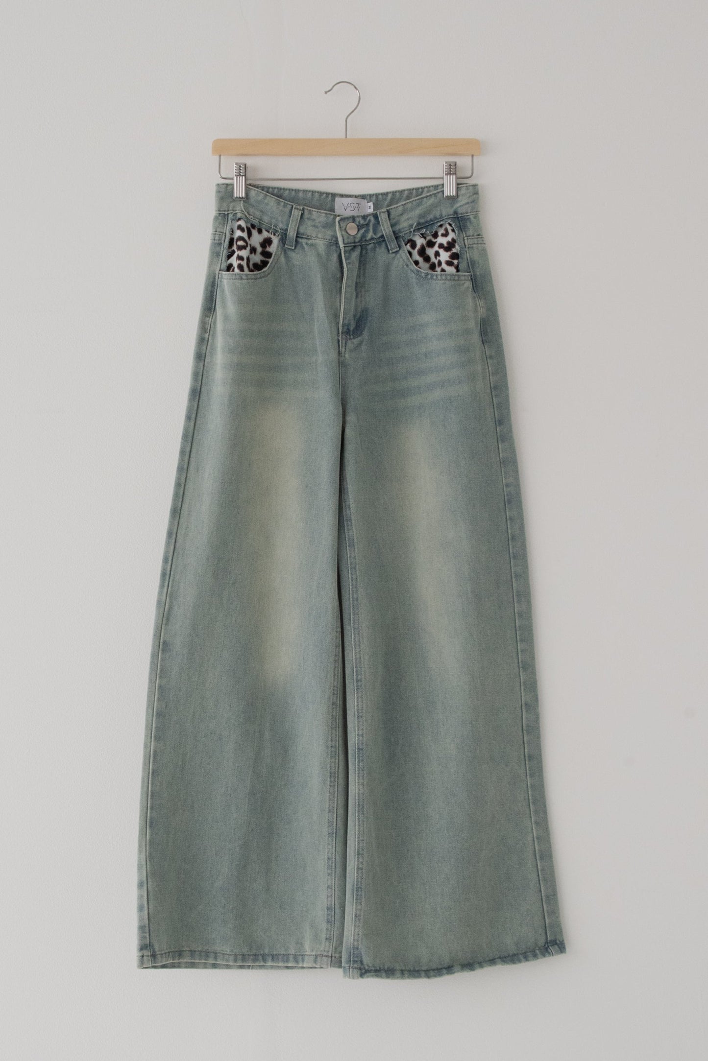 【SALE】レオパードポケットジーンズ