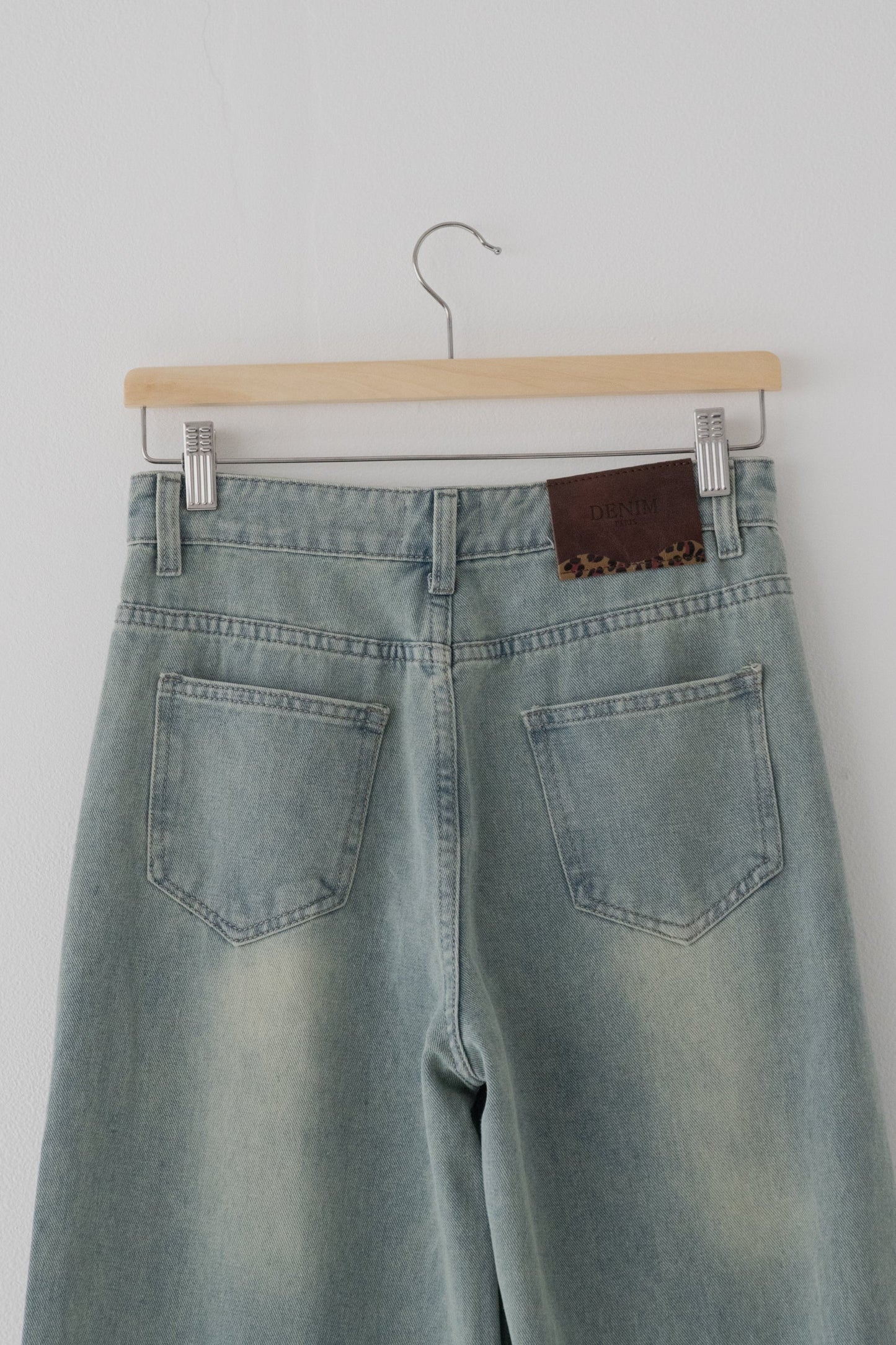 【SALE】レオパードポケットジーンズ