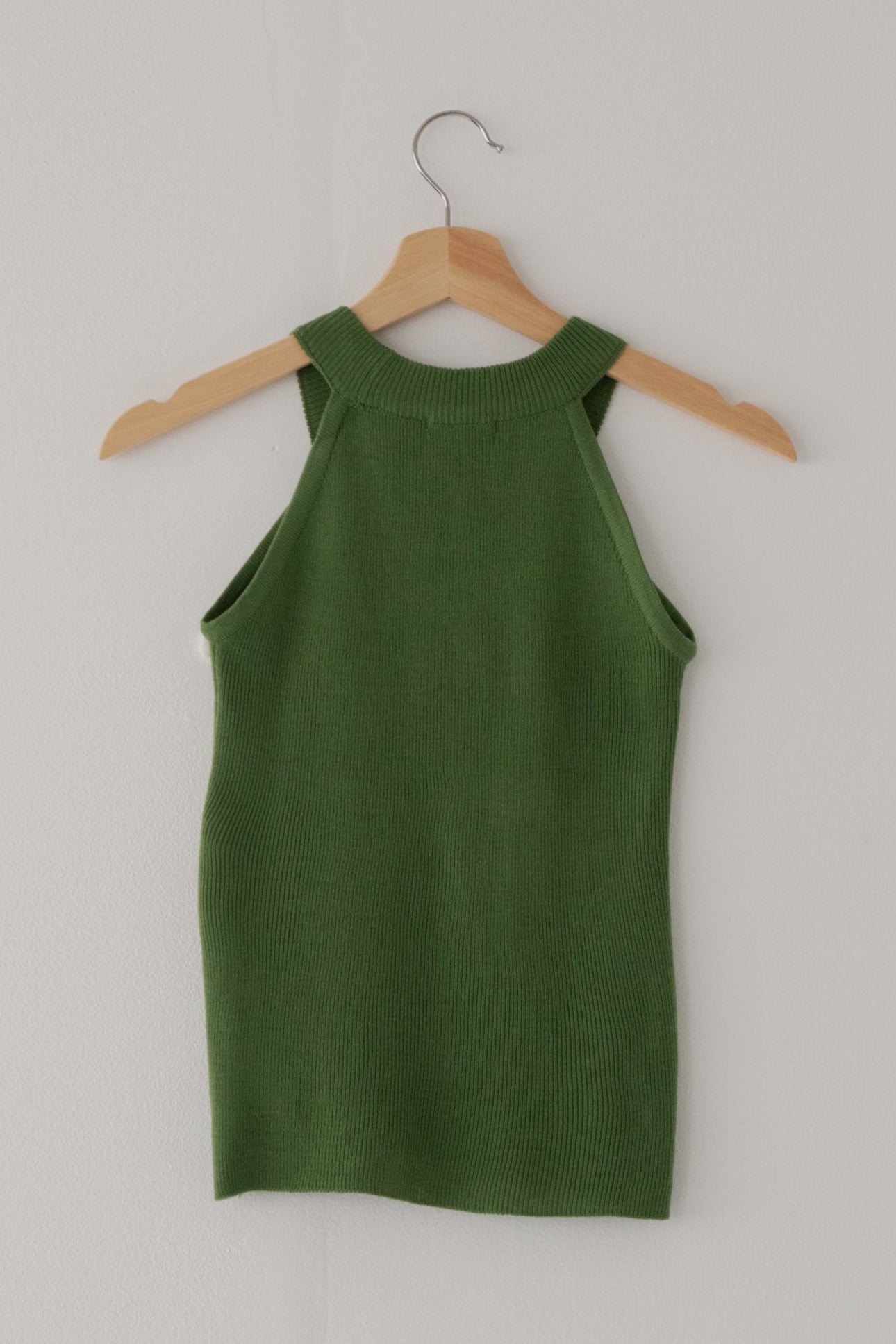 【SALE】リブホルターネックトップ