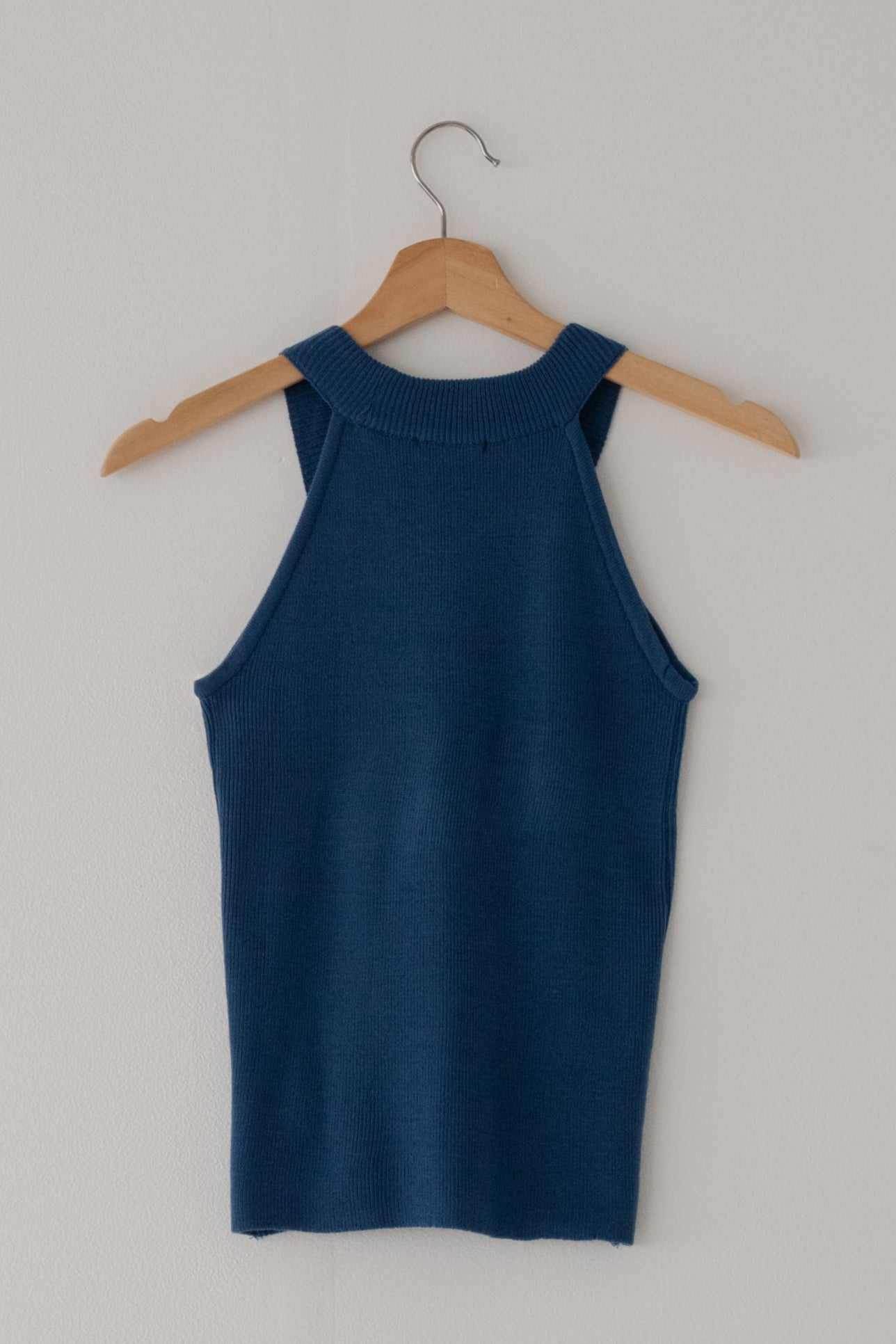 【SALE】リブホルターネックトップ