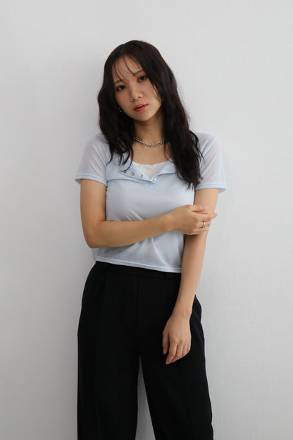【単品】シアーコンパクトTシャツ