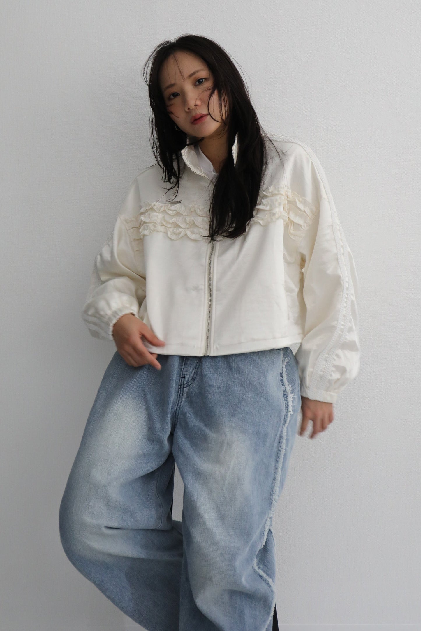 ワイドデニムパンツ