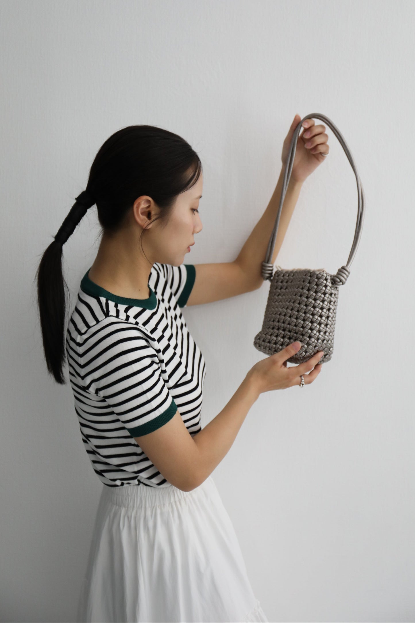 ウーブンミニショルダーバッグ