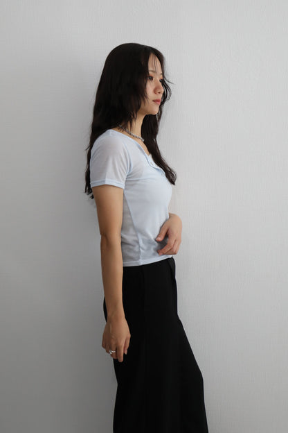 【単品】シアーコンパクトTシャツ