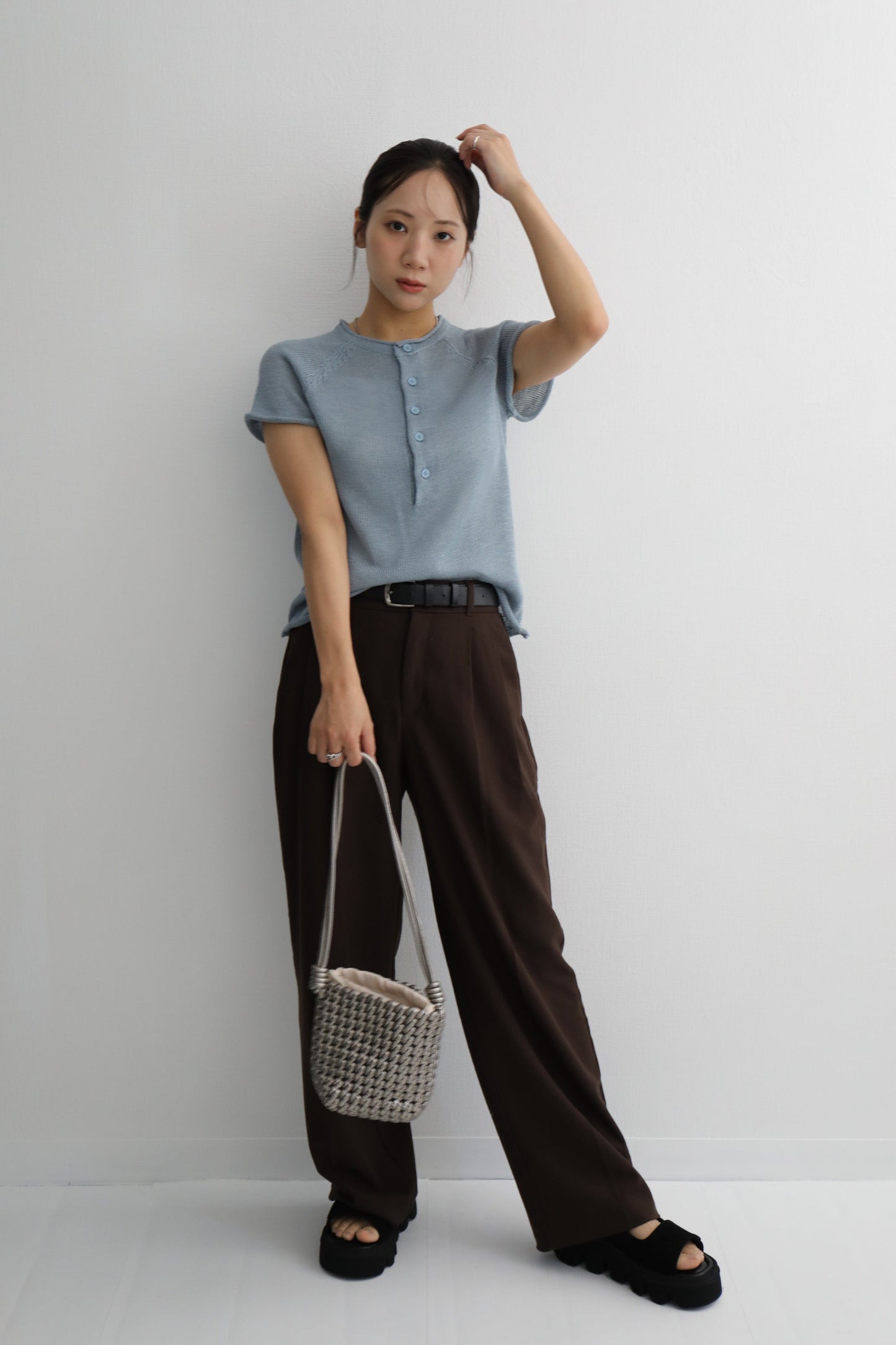 ウーブンミニショルダーバッグ