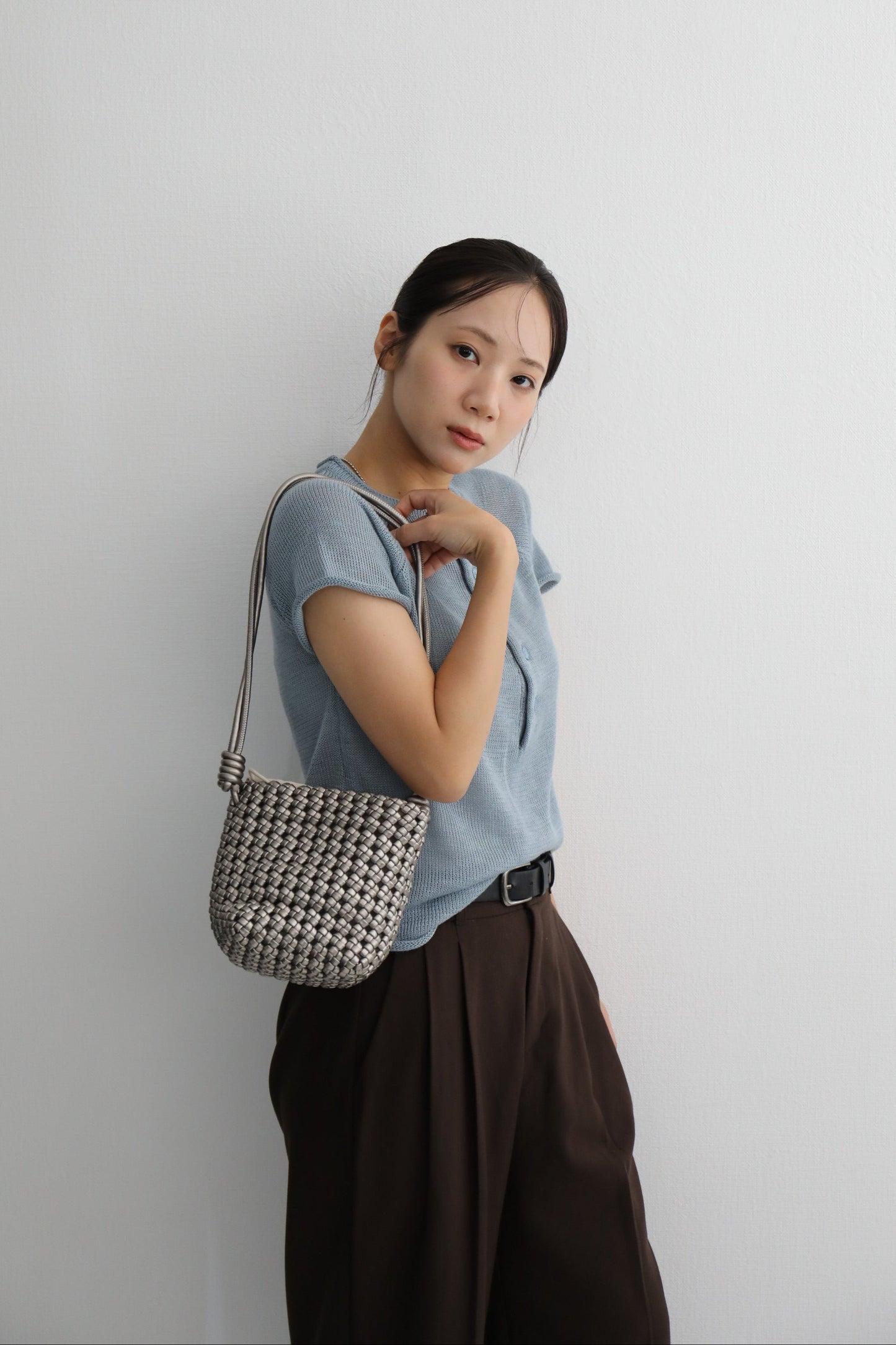 ウーブンミニショルダーバッグ