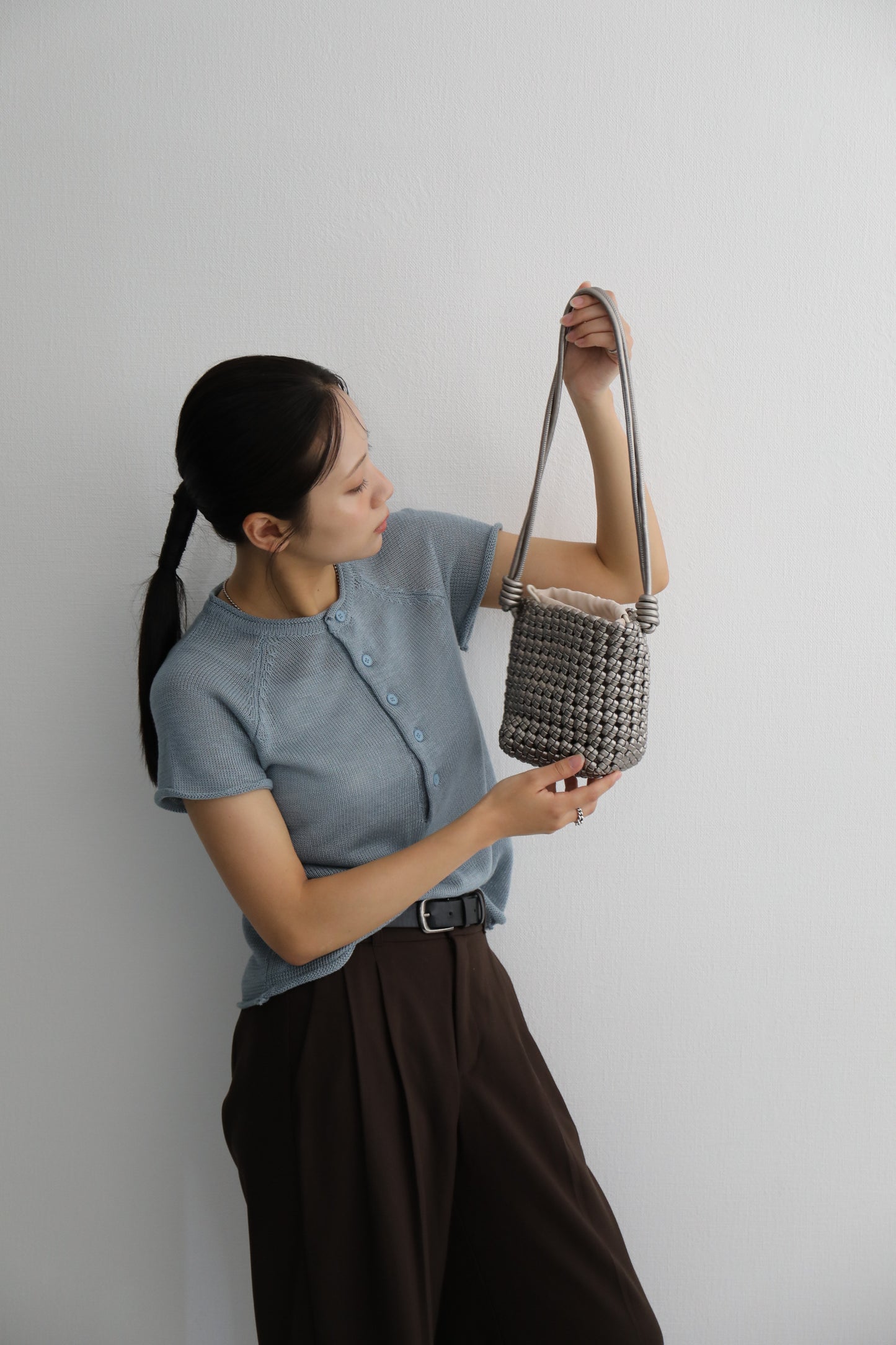 ウーブンミニショルダーバッグ