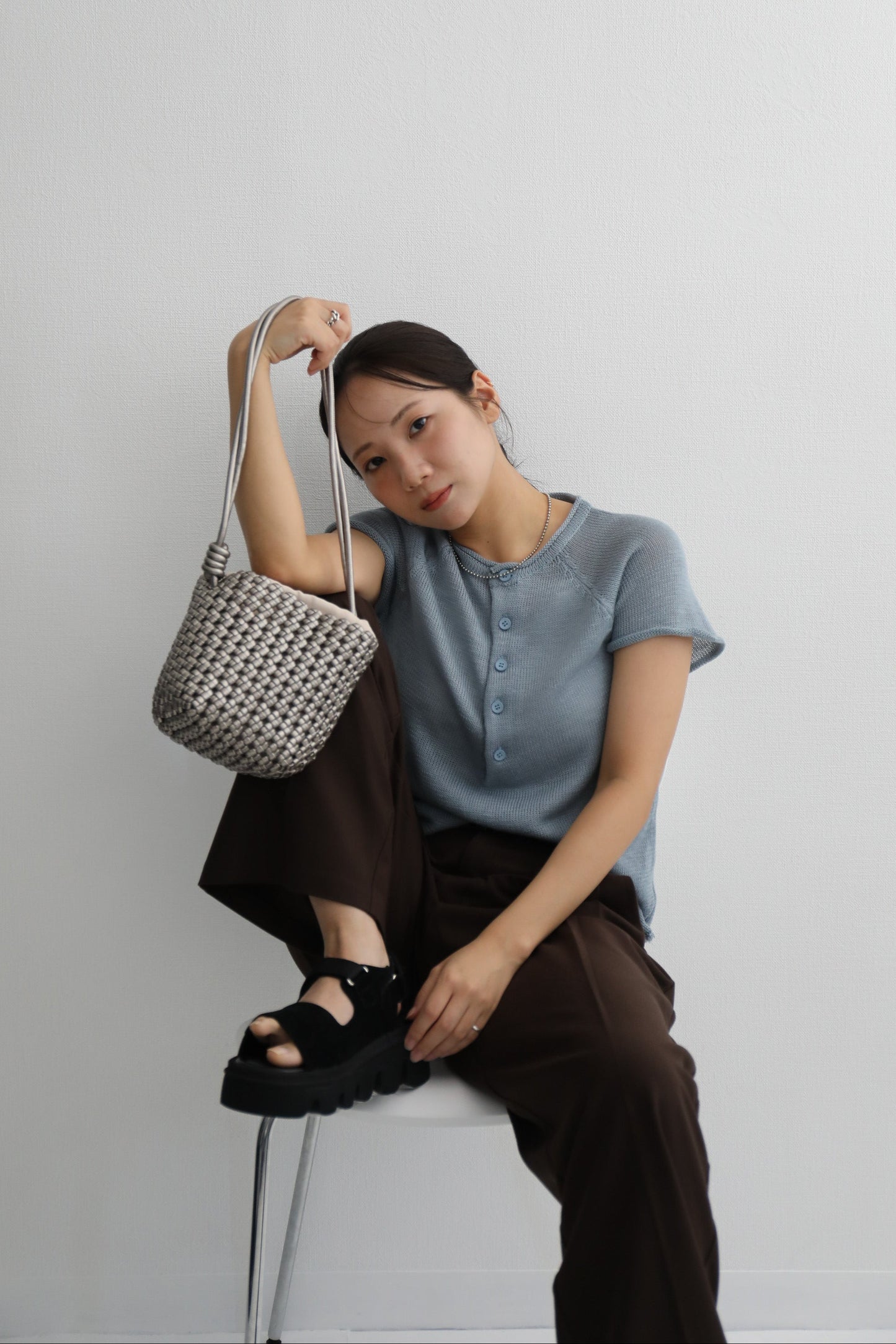 ウーブンミニショルダーバッグ