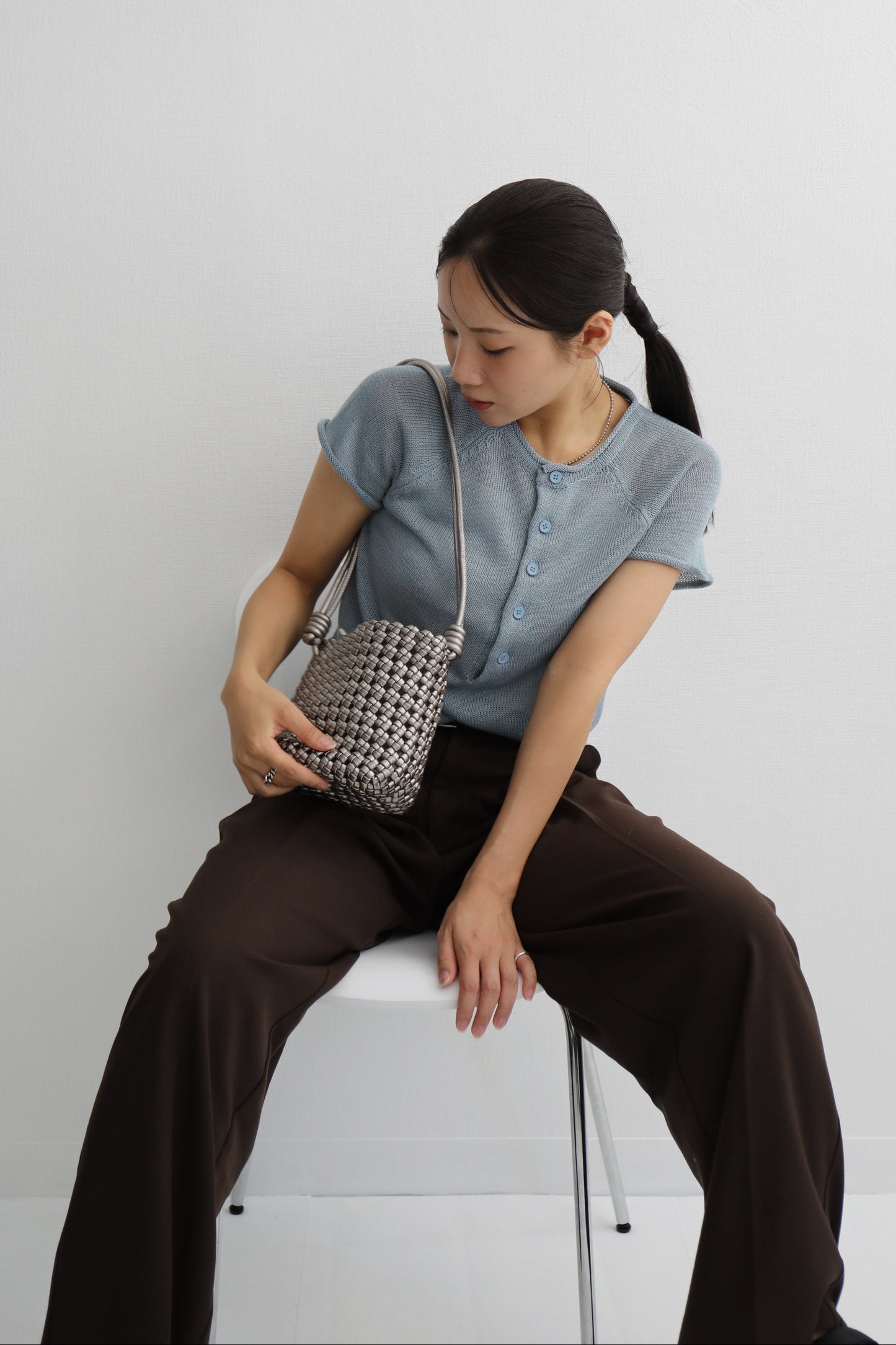 ウーブンミニショルダーバッグ