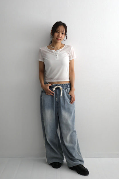 【単品】シアーコンパクトTシャツ