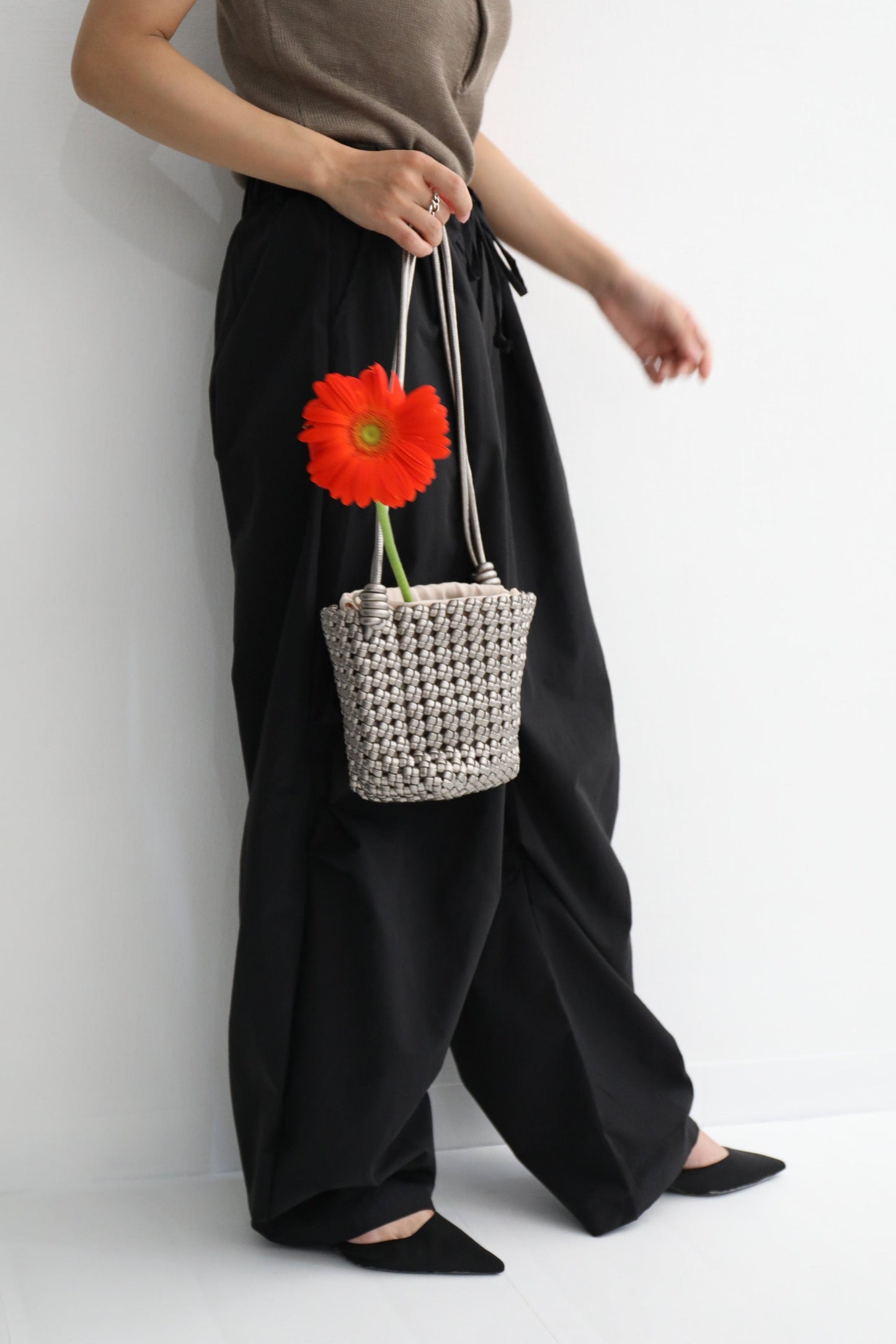 ウーブンミニショルダーバッグ