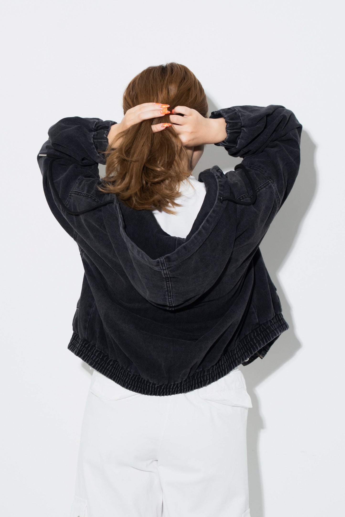 【くぅちゃんコラボアイテム】ルーズフィット ユニセックスデニムジャケット