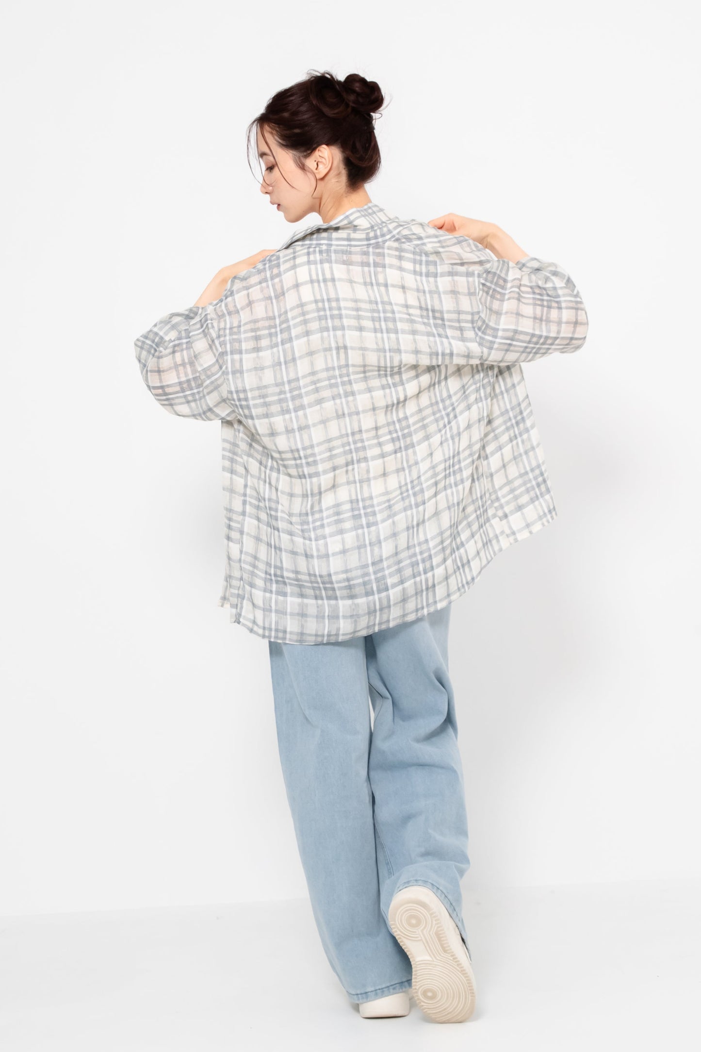 シアーチェックシャツ