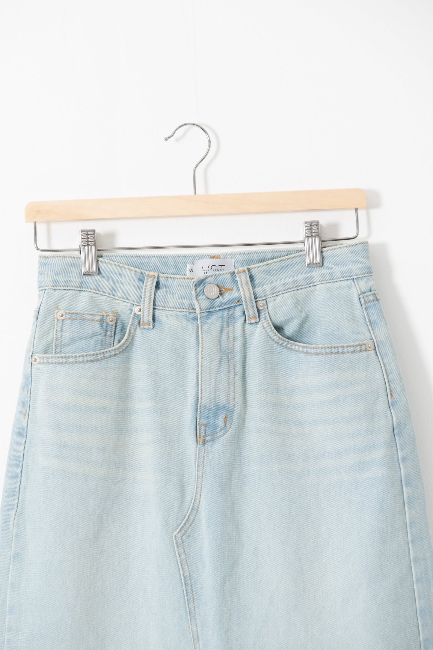 【SALE】スリットデニムスカート