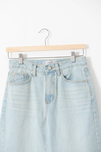 【SALE】スリットデニムスカート