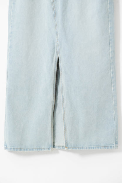 【SALE】スリットデニムスカート