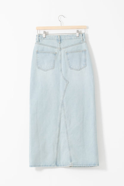 【SALE】スリットデニムスカート