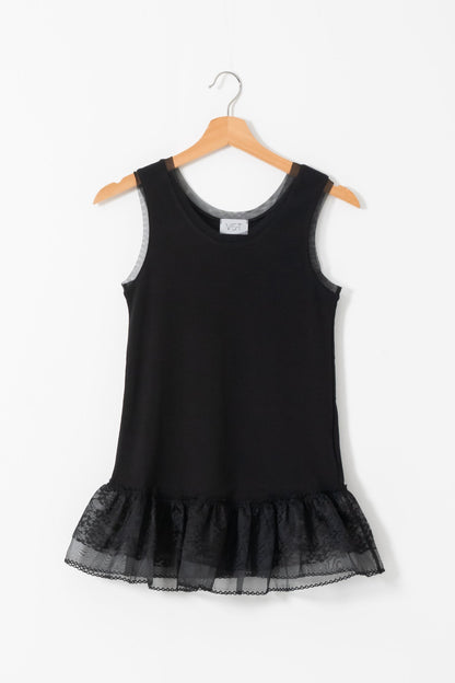 【SALE】二段レースフリルノースリーブ