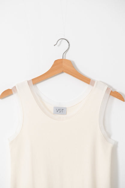 【SALE】二段レースフリルノースリーブ