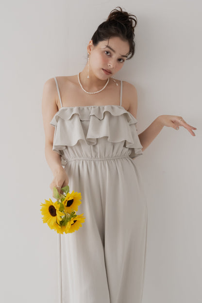 【SALE】フリルキャミジャンプスーツ