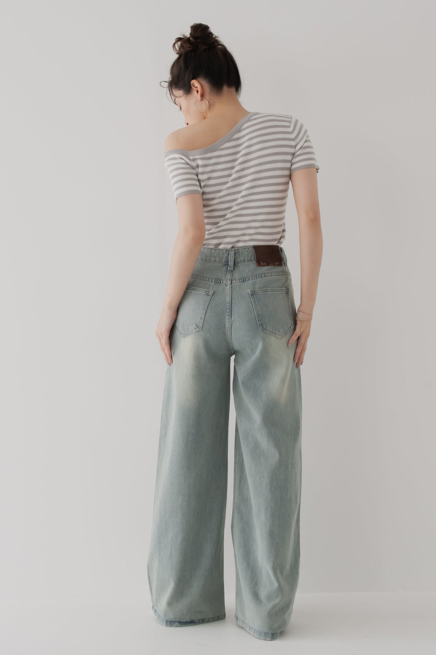 【SALE】レオパードポケットジーンズ