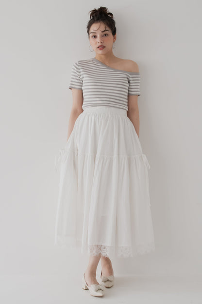 【SALE】裾レーススカート