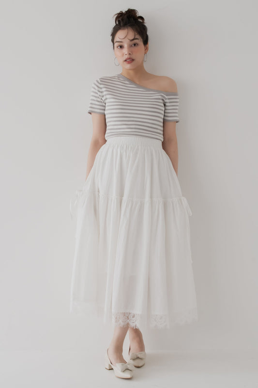 【SALE】裾レーススカート